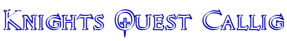 Knights Quest Callig 字体